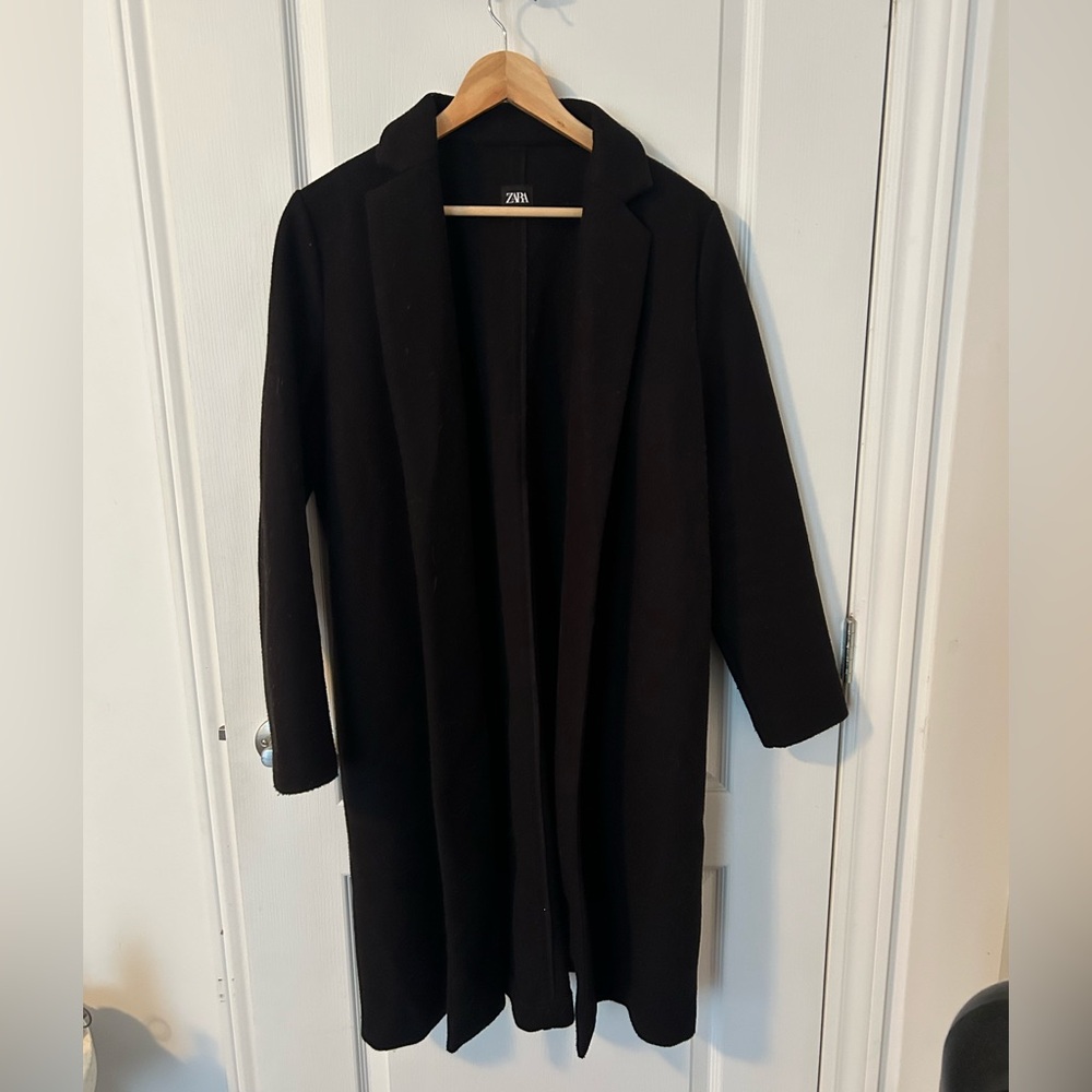 Zara Women's Elegant Black winter Coat